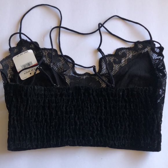 Free People-Velvet & Lace Bralette - Picture 6 of 14